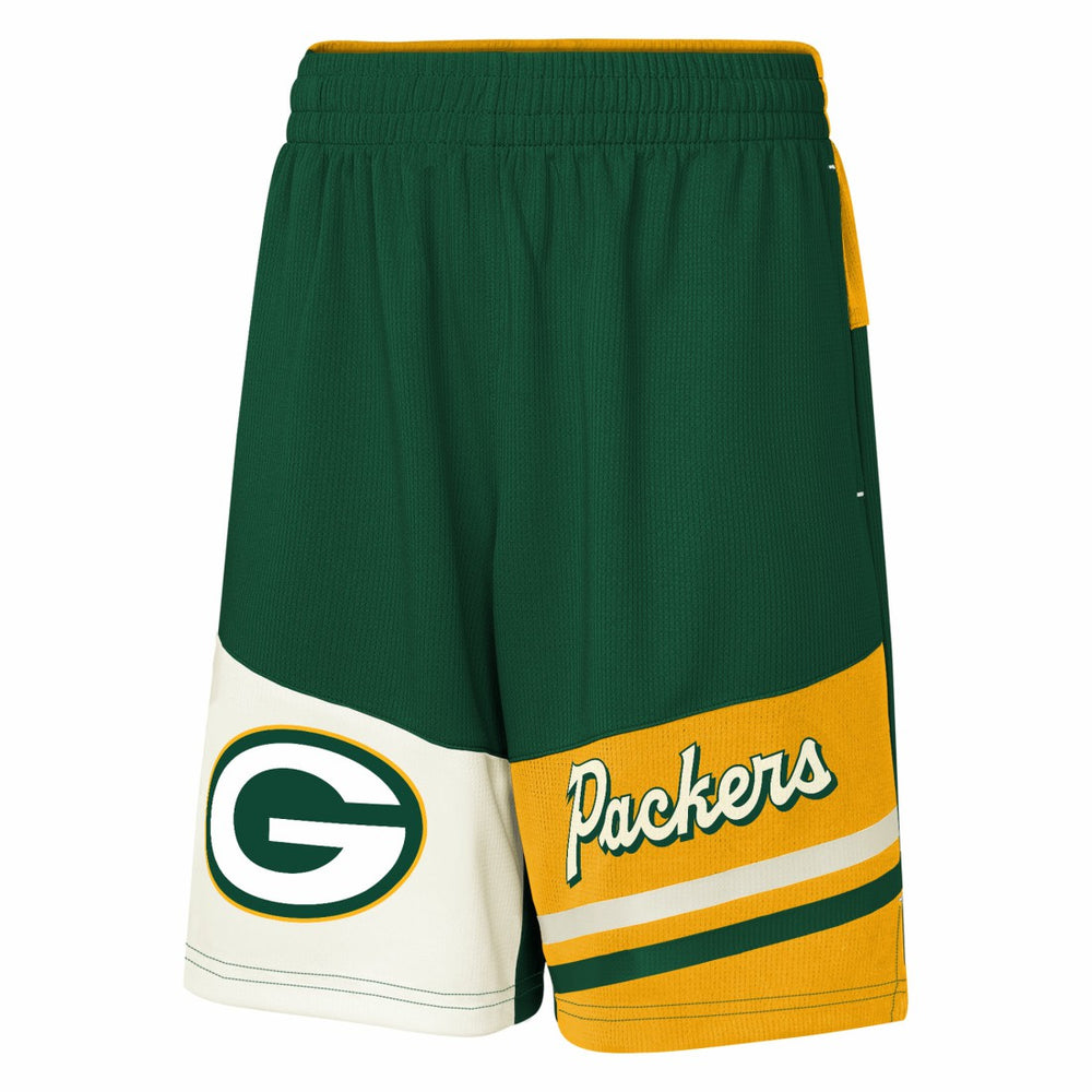 Green Bay Packers Youth Fandemonium Mesh Shorts Green
