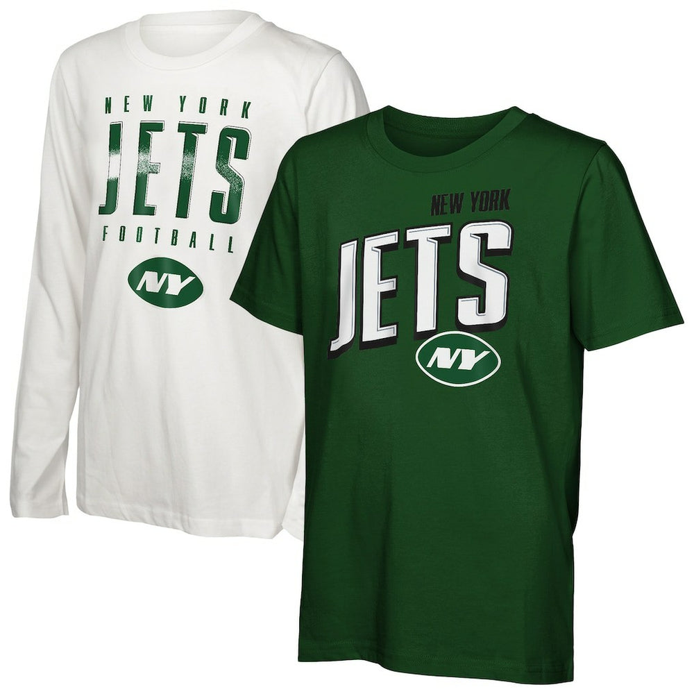 New York Jets Outerstuff Youth The Mix Combo T-Shirt Set