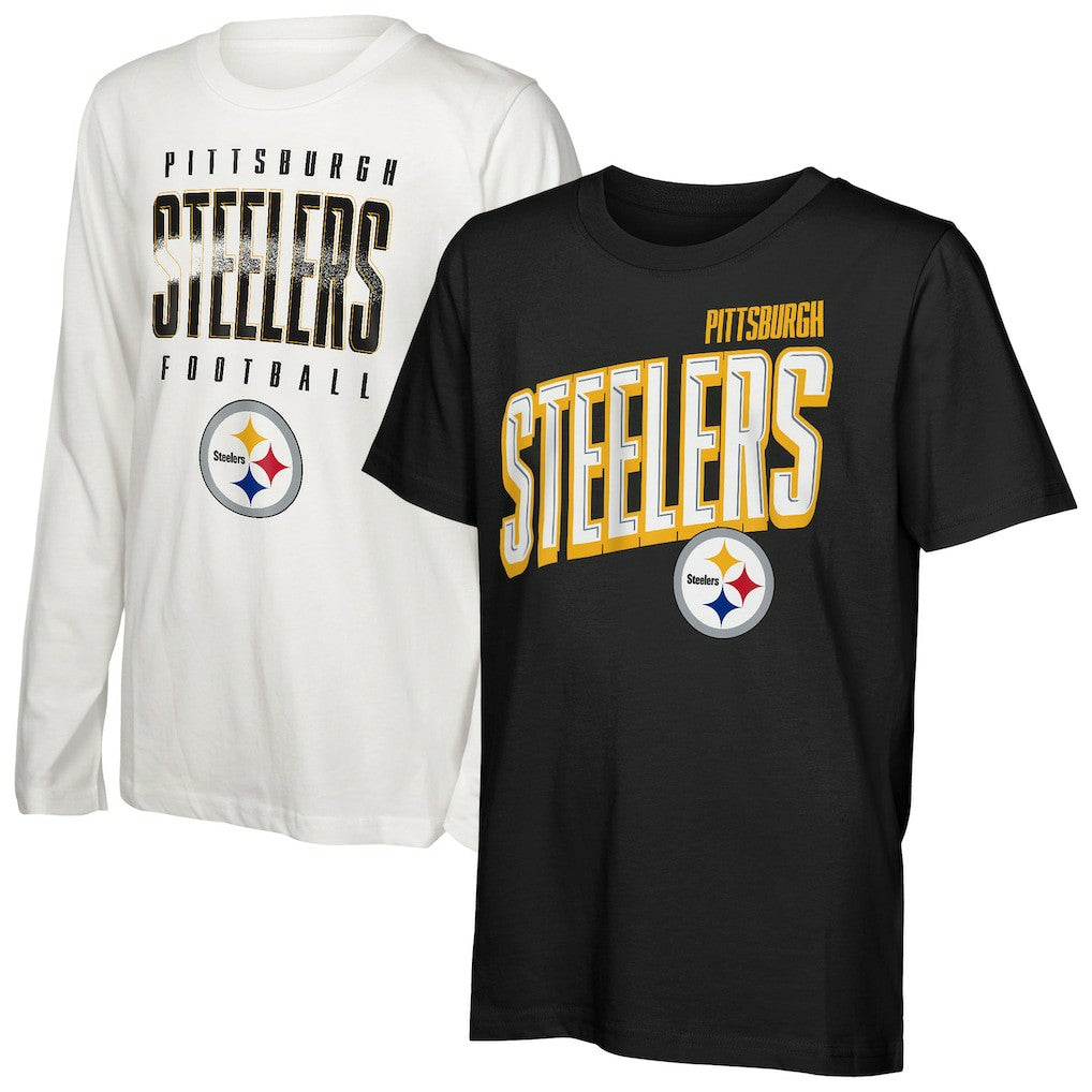 Pittsburgh Steelers Outerstuff Preschool The Mix Combo T-Shirt Set