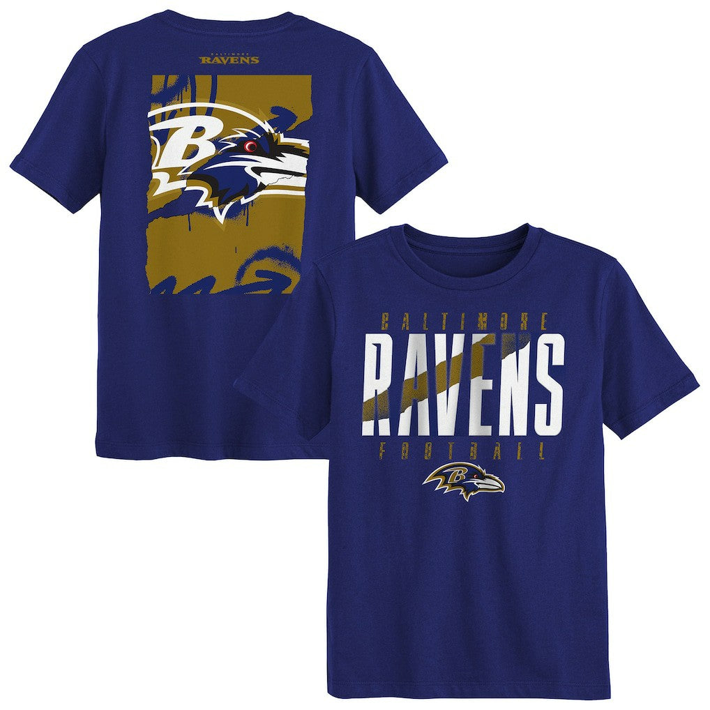 Baltimore Ravens Outerstuff Preschool Posterize T-Shirt Purple