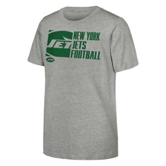 New York Jets Outerstuff Youth Post Game T-Shirt Heather Gray