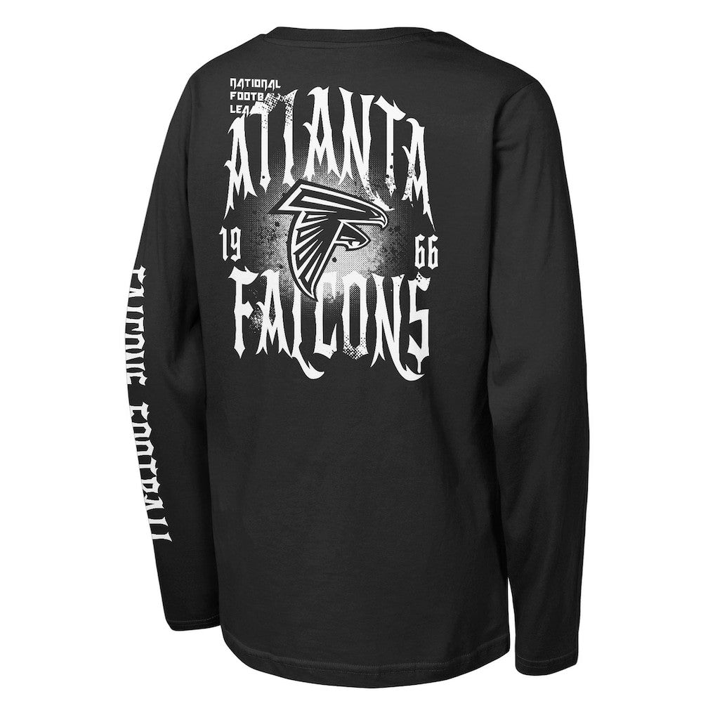 Atlanta Falcons Outerstuff Youth Rumble Long Sleeve T-Shirt Black