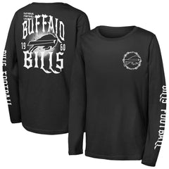 Buffalo Bills Outerstuff Youth Rumble Long Sleeve T-Shirt Black