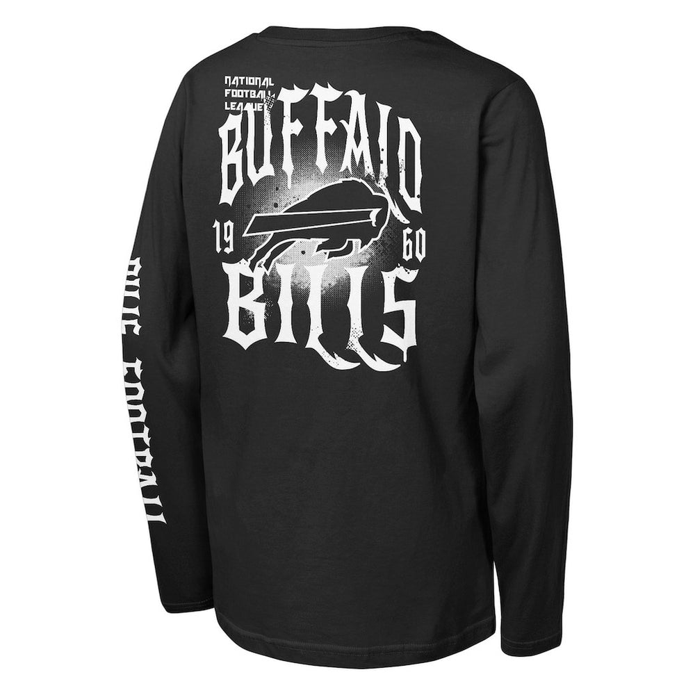 Buffalo Bills Outerstuff Youth Rumble Long Sleeve T-Shirt Black
