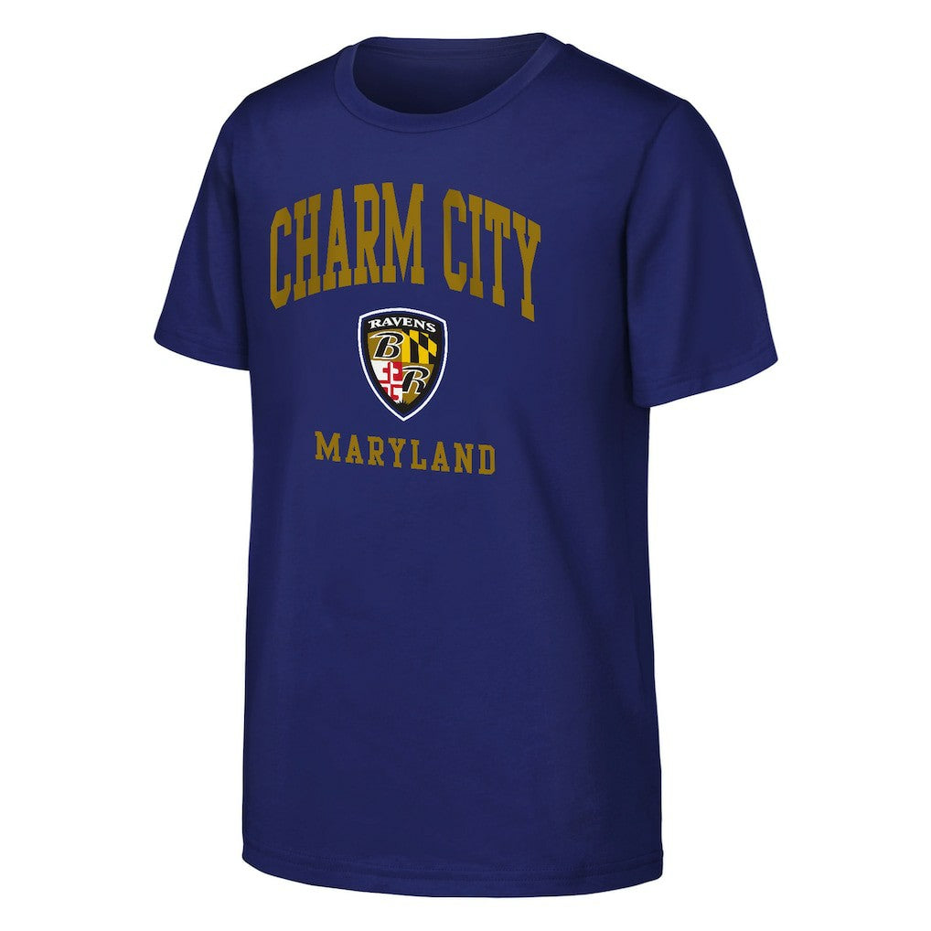 Baltimore Ravens Outerstuff Youth Team Spirit T-Shirt Purple