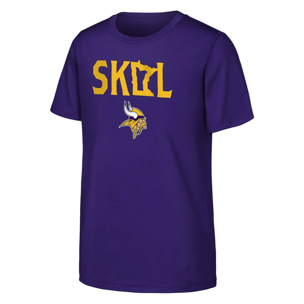 Minnesota Vikings Outerstuff Youth Team Spirit T-Shirt Purple