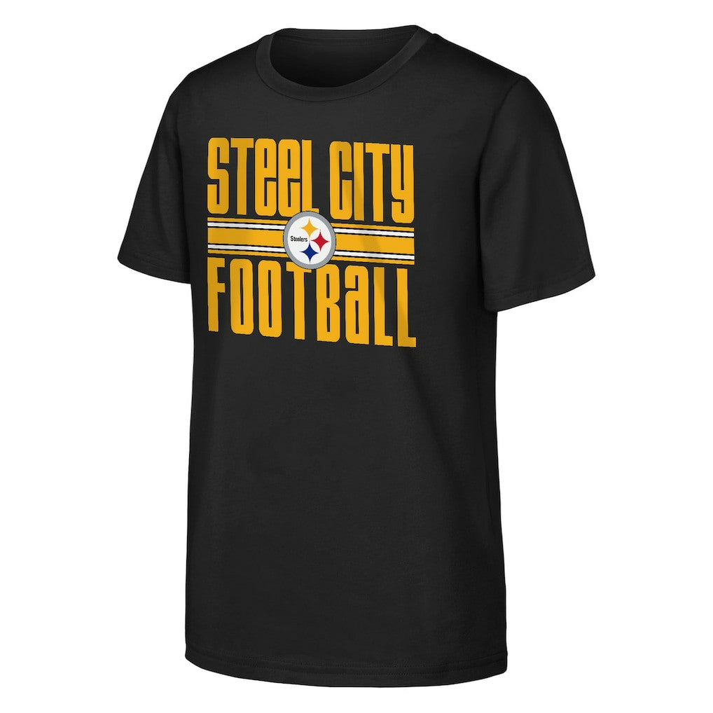 Pittsburgh Steelers Outerstuff Youth Team Spirit T-Shirt Black
