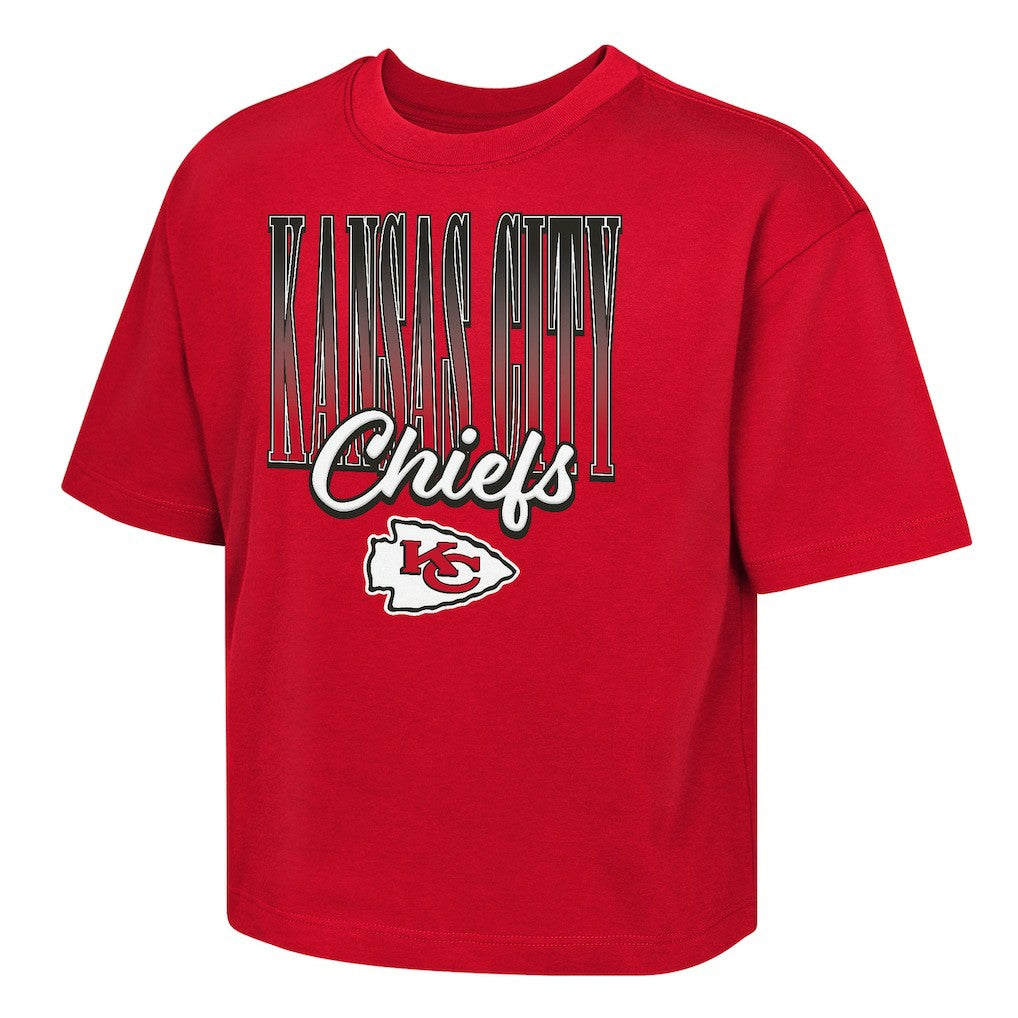 Kansas City Chiefs Outerstuff Girls Youth Big City Boxy T-Shirt Red