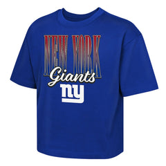 New York Giants Outerstuff Girls Youth Big City Boxy T-Shirt Royal