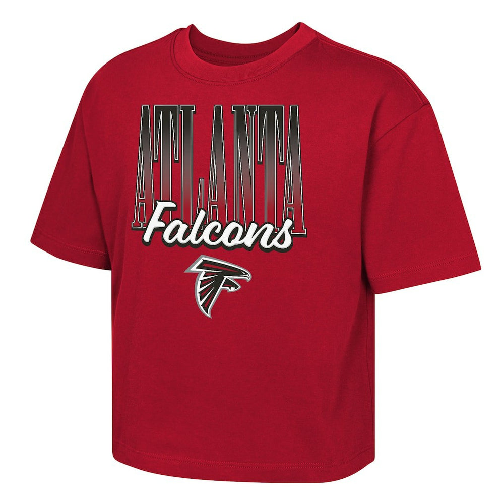 Atlanta Falcons Outerstuff Girls Youth Big City Boxy T-Shirt Red