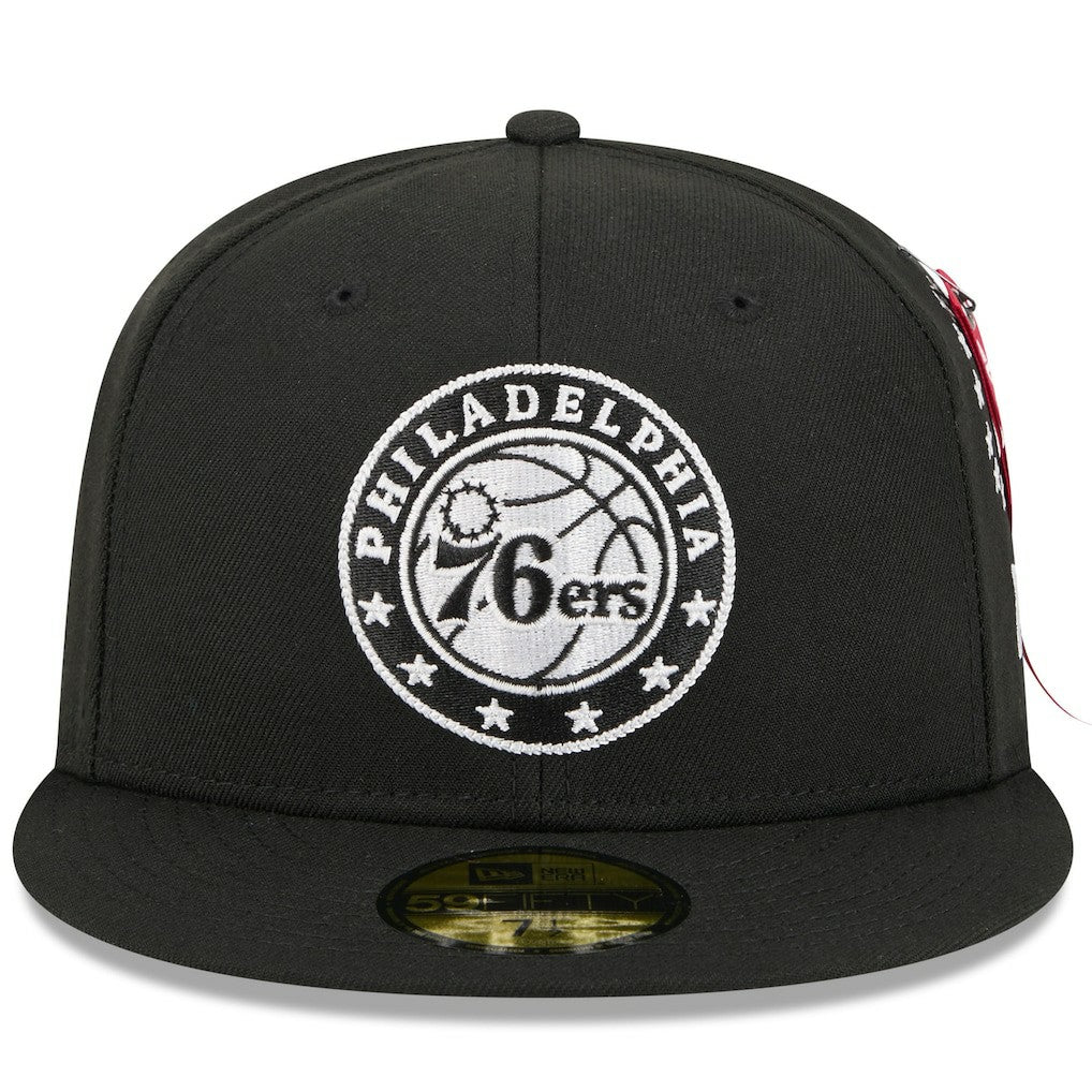 Philadelphia 76ers x Alpha Industries 59FIFTY Fitted Hat Black