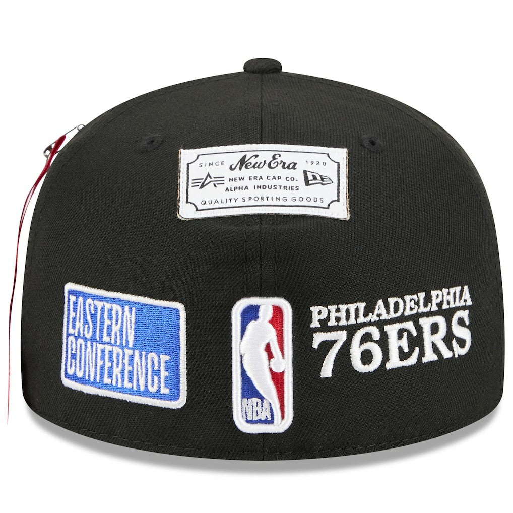 Philadelphia 76ers x Alpha Industries 59FIFTY Fitted Hat Black
