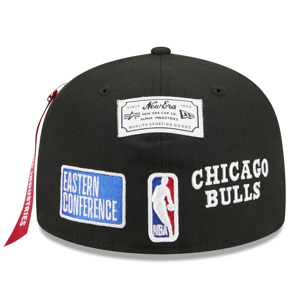Chicago Bulls x Alpha Industries 59FIFTY Fitted Hat Black