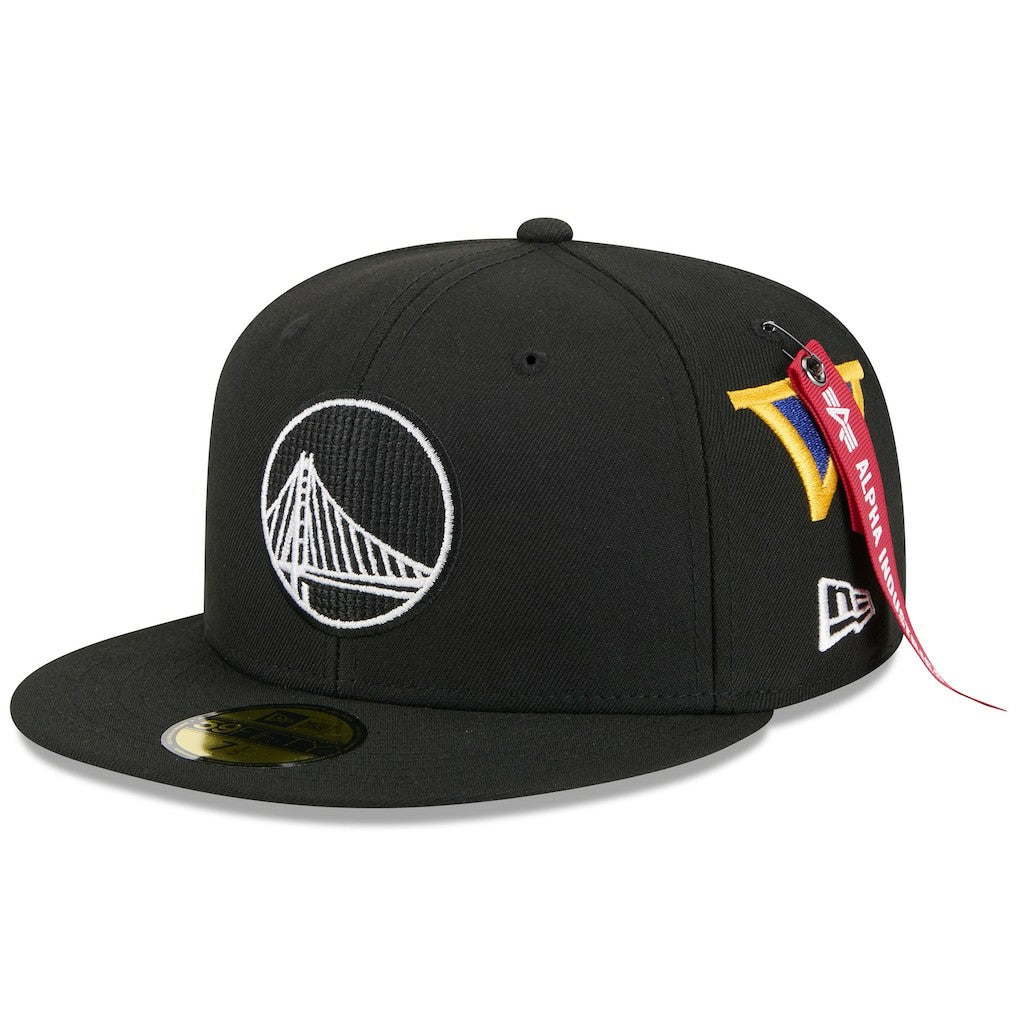 Golden State Warriors x Alpha Industries 59FIFTY Fitted Hat Black