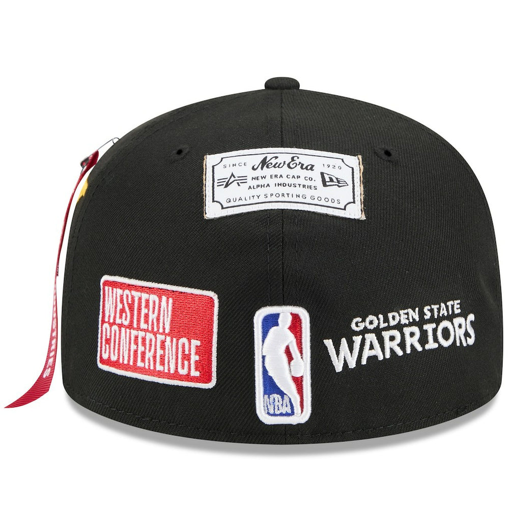 Golden State Warriors x Alpha Industries 59FIFTY Fitted Hat Black