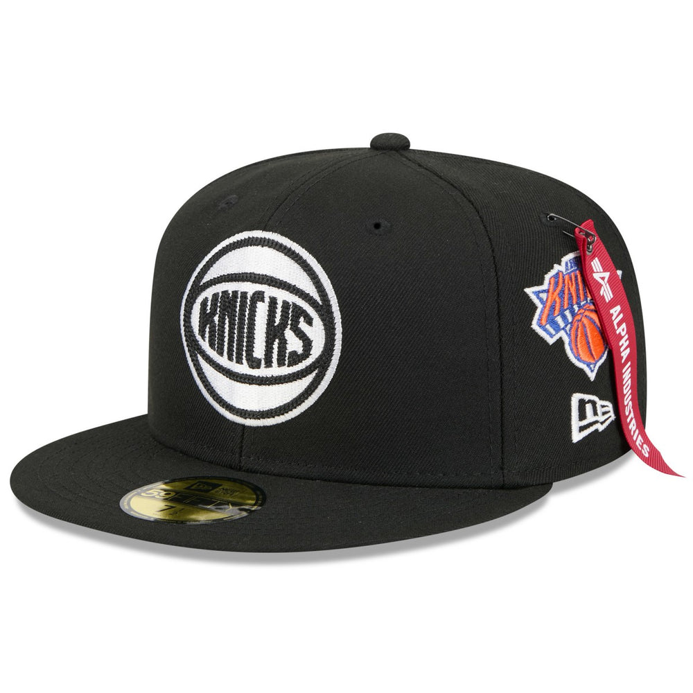 New York Knicks x Alpha Industries 59FIFTY Fitted Hat Black