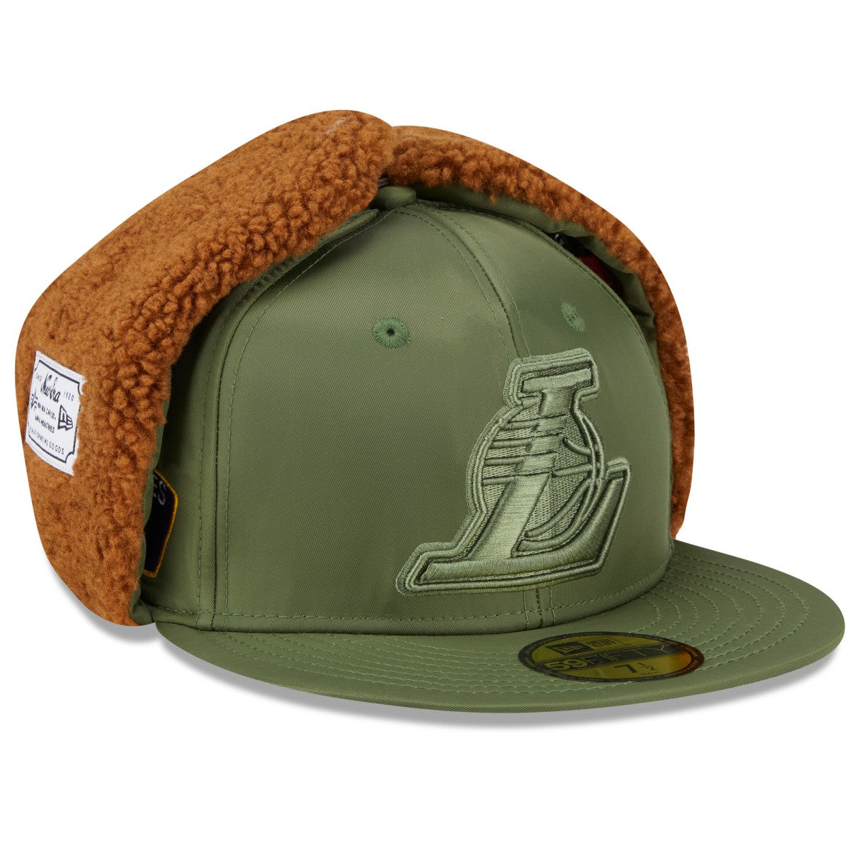 Los Angeles Lakers x Alpha Industries Dog Ear 59FIFTY Fitted Hat Olive