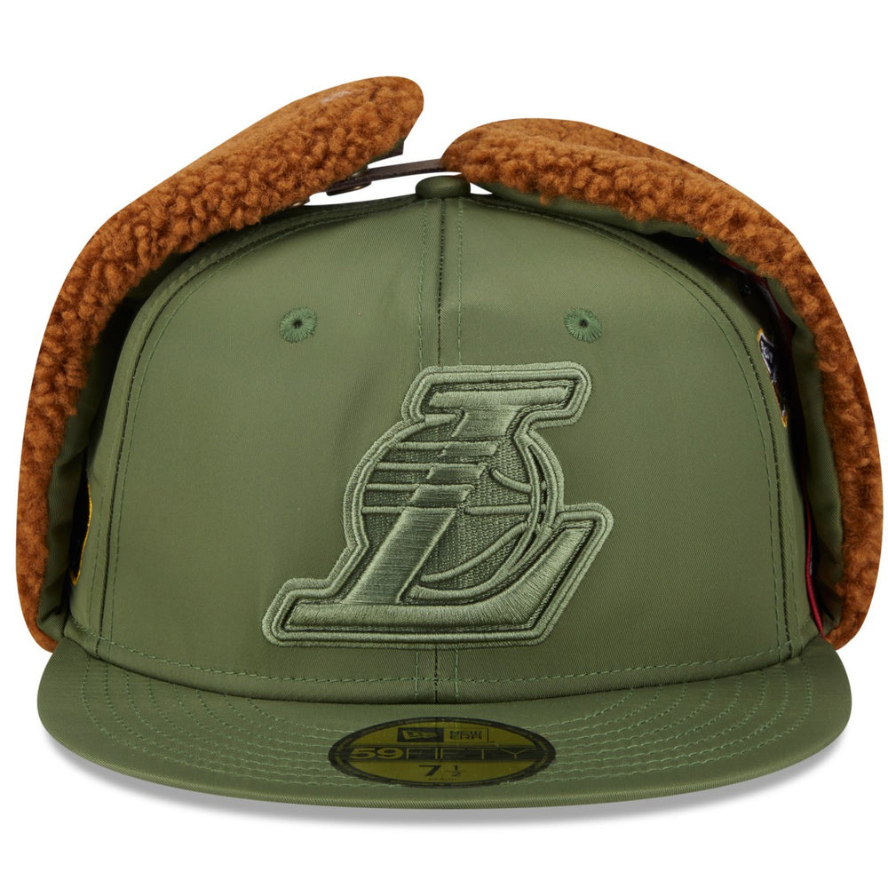 Los Angeles Lakers x Alpha Industries Dog Ear 59FIFTY Fitted Hat Olive