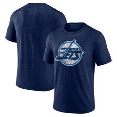 NHL Winnipeg Jets Wraparound Tri-Blend T-Shirt - Navy