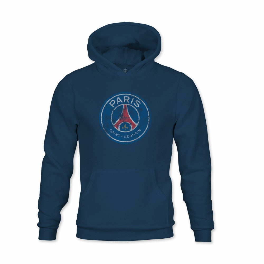 Paris Saint-Germain 1863FC Youth Color Badge Fleece Pullover Hoodie Navy