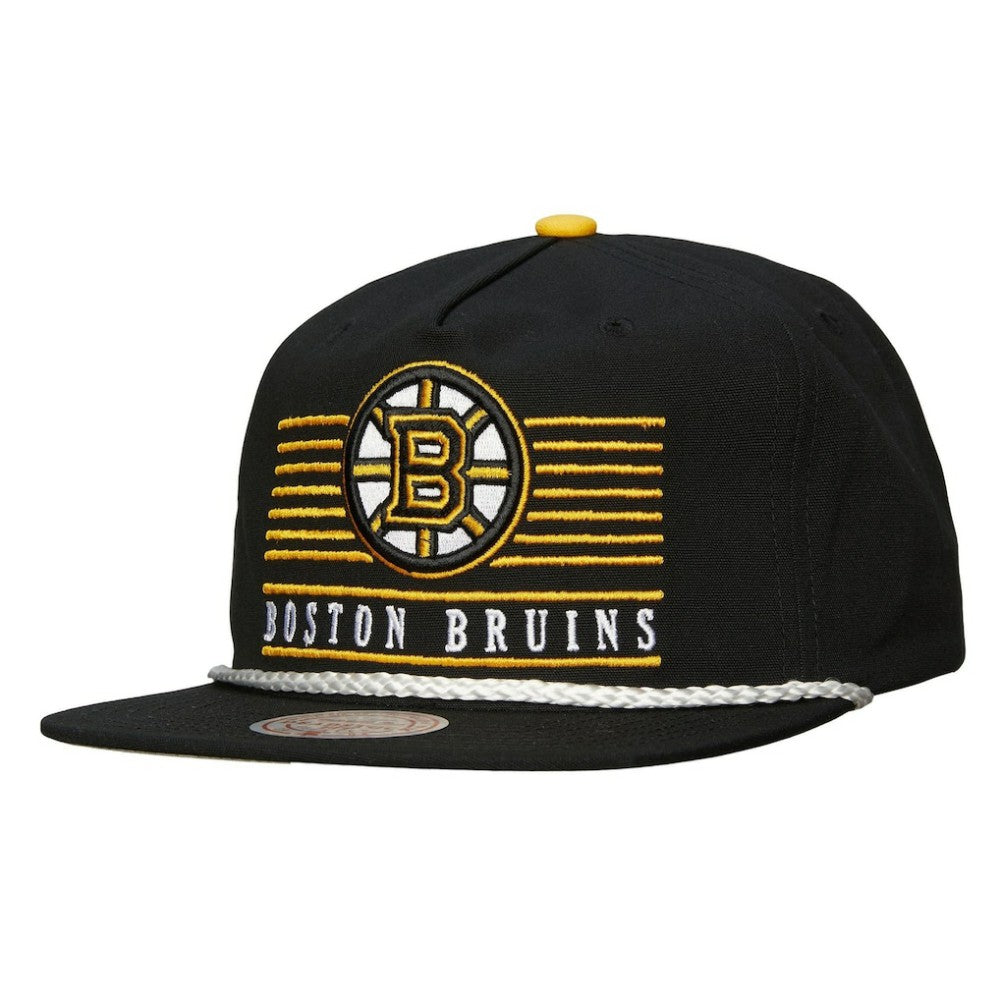 NHL Boston Bruins Mitchell & Ness Ascend Deadstock Snapback Hat - Black