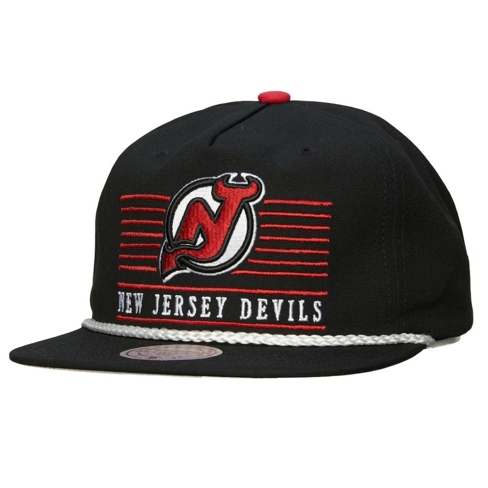 NHL New Jersey Devils Mitchell & Ness Ascend Deadstock Snapback Hat - Black