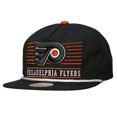 NHL Philadelphia Flyers Mitchell & Ness Ascend Deadstock Snapback Hat - Black