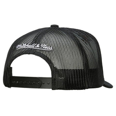 NHL Philadelphia Flyers Mitchell & Ness Gridlock Trucker Adjustable Hat - White/Black