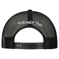 NHL Pittsburgh Penguins Mitchell & Ness Gridlock Trucker Adjustable Hat - White/Black