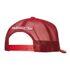 NHL Detroit Red Wings Mitchell & Ness Gridlock Trucker Adjustable Hat - White/Red