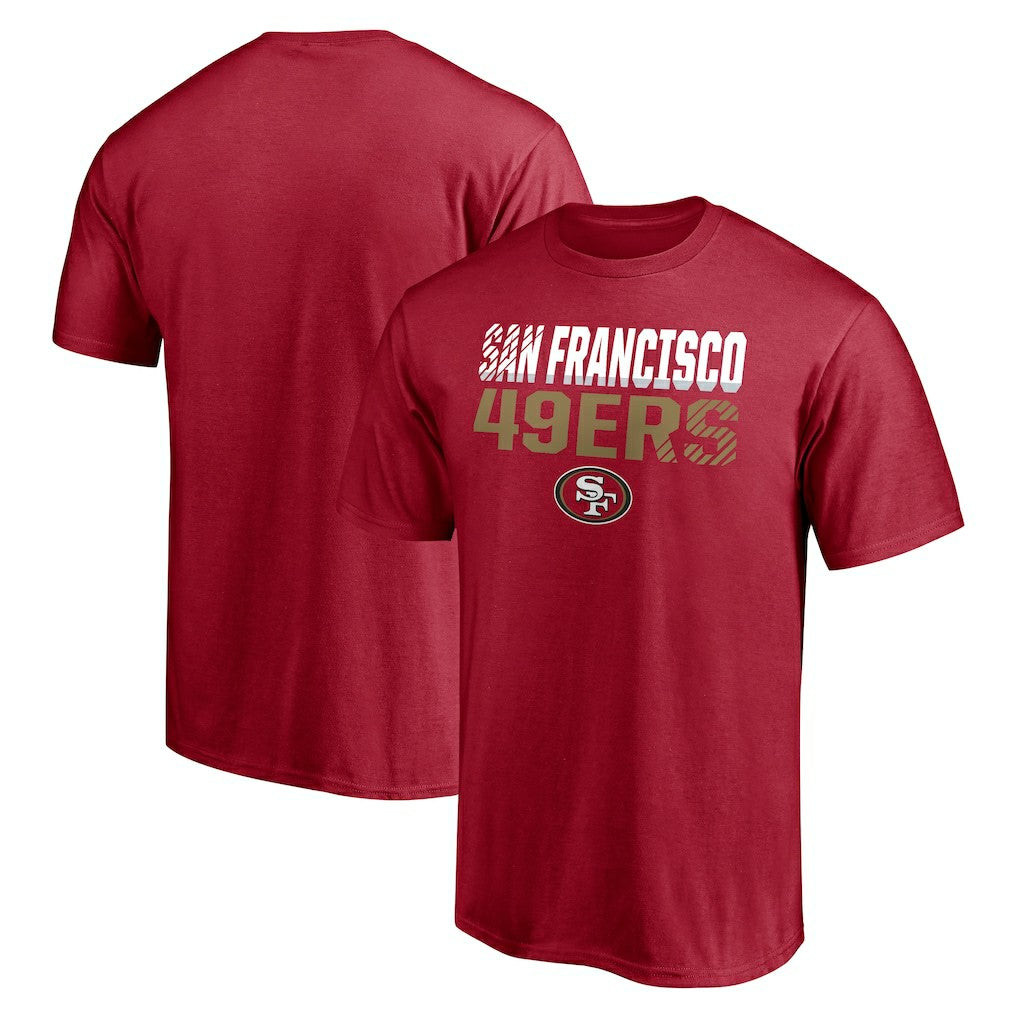 San Francisco 49ers Stripes T-Shirt Scarlet