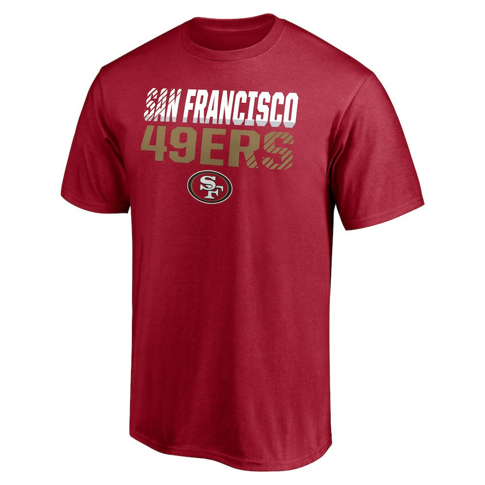 San Francisco 49ers Stripes T-Shirt Scarlet