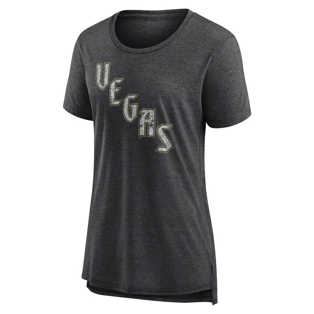 NHL Vegas Golden Knights Women's Slow Whistle Tri-Blend T-Shirt - Gray