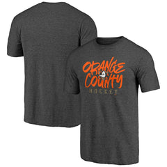 NHL Anaheim Ducks Shoot to Score Tri-Blend T-Shirt - Charcoal