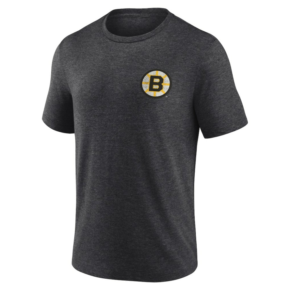 NHL Boston Bruins Earnest Will Tri-Blend T-Shirt - Charcoal