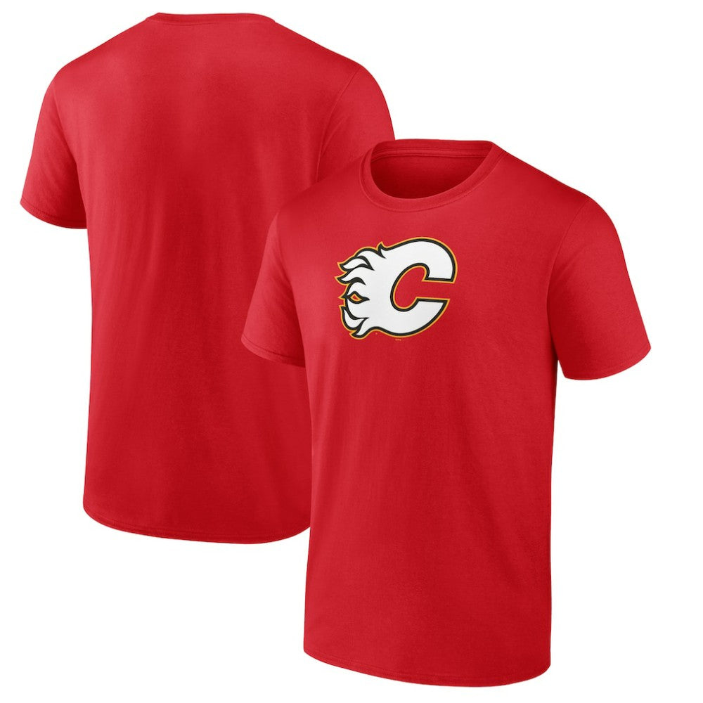 NHL Calgary Flames Primary Logo T-Shirt - Red