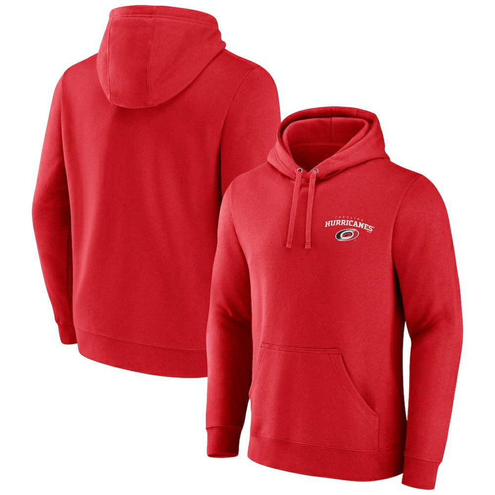 NHL Carolina Hurricanes Team Lockup Pullover Hoodie - Red