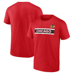 NHL Chicago Blackhawks Jersey Inspired T-Shirt - Red