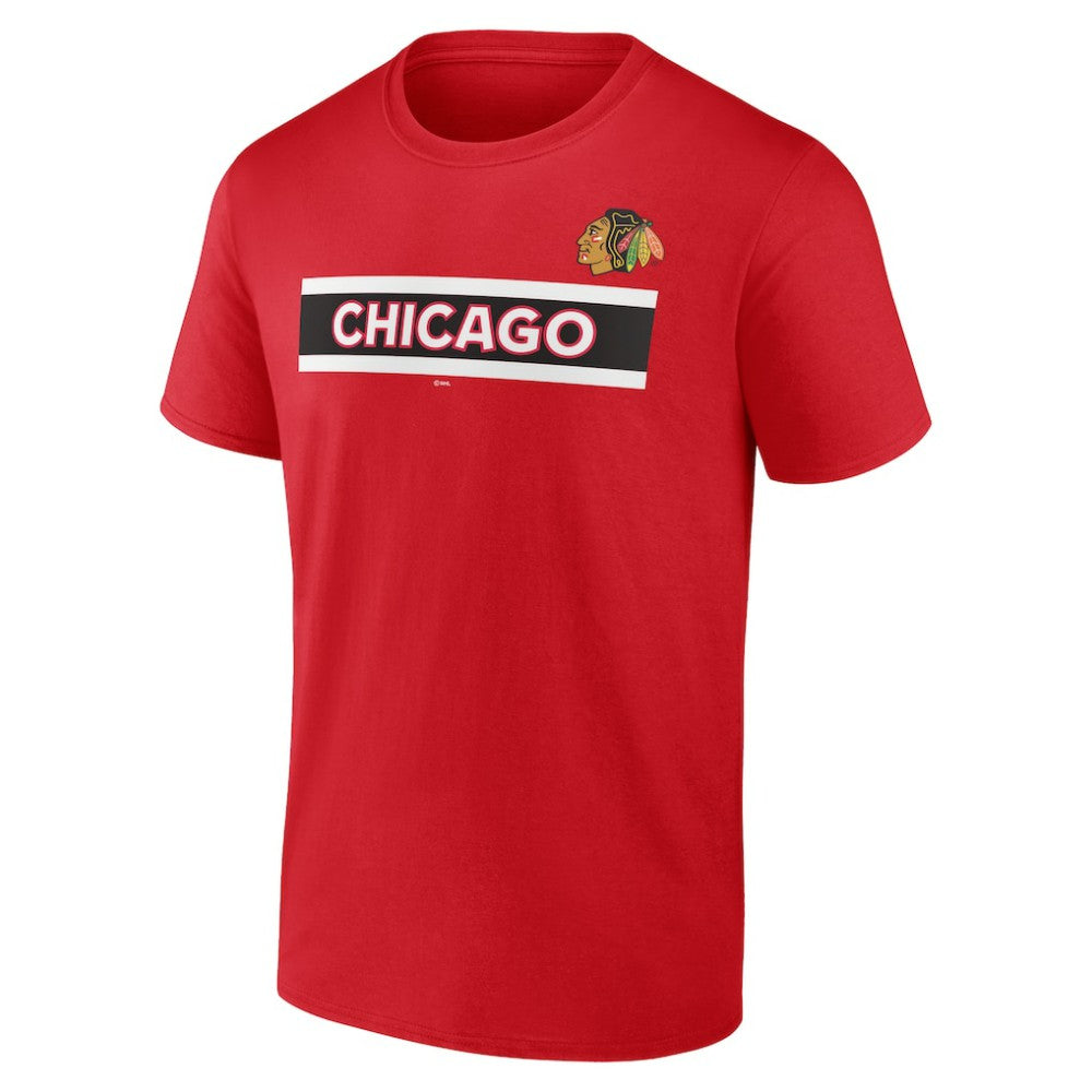 NHL Chicago Blackhawks Jersey Inspired T-Shirt - Red
