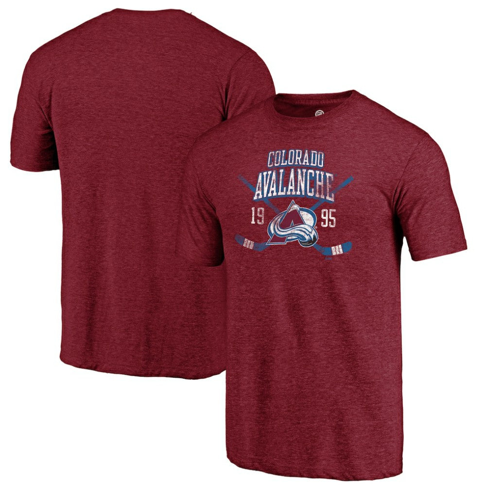 NHL Colorado Avalanche Line Shift Tri-Blend T-Shirt - Burgundy