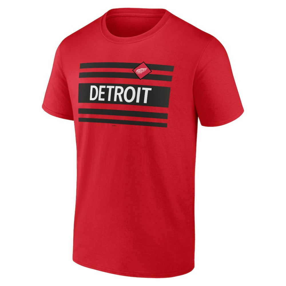 NHL Detroit Red Wings Jersey Inspired T-Shirt - Red