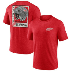 NHL Detroit Red Wings Earnest Will Tri-Blend T-Shirt - Red