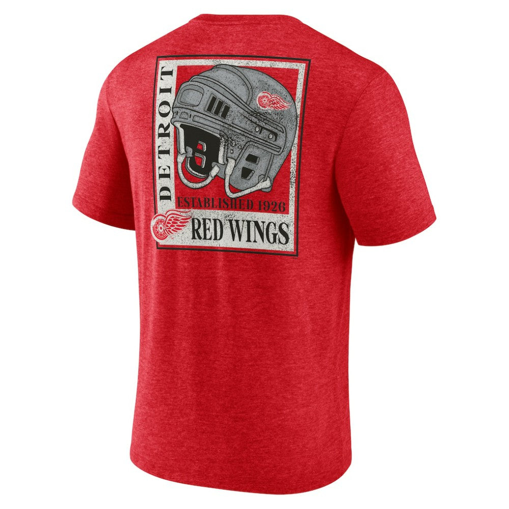 NHL Detroit Red Wings Earnest Will Tri-Blend T-Shirt - Red