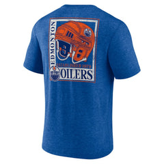 NHL Edmonton Oilers Earnest Will Tri-Blend T-Shirt - Royal
