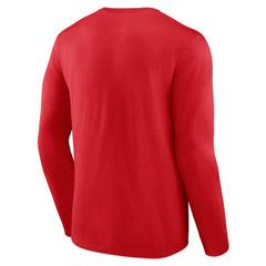 NHL Florida Panthers Team Lockup Long Sleeve T-Shirt - Red