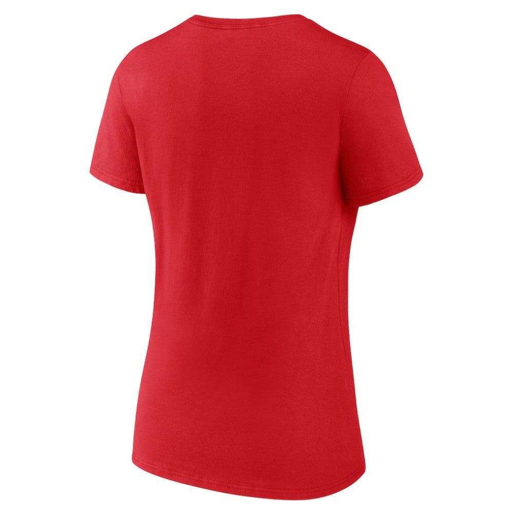 NHL Florida Panthers Women's Active Edge V-Neck T-Shirt - Red