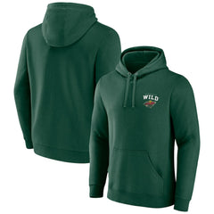 NHL Minnesota Wild Team Lockup Pullover Hoodie - Green