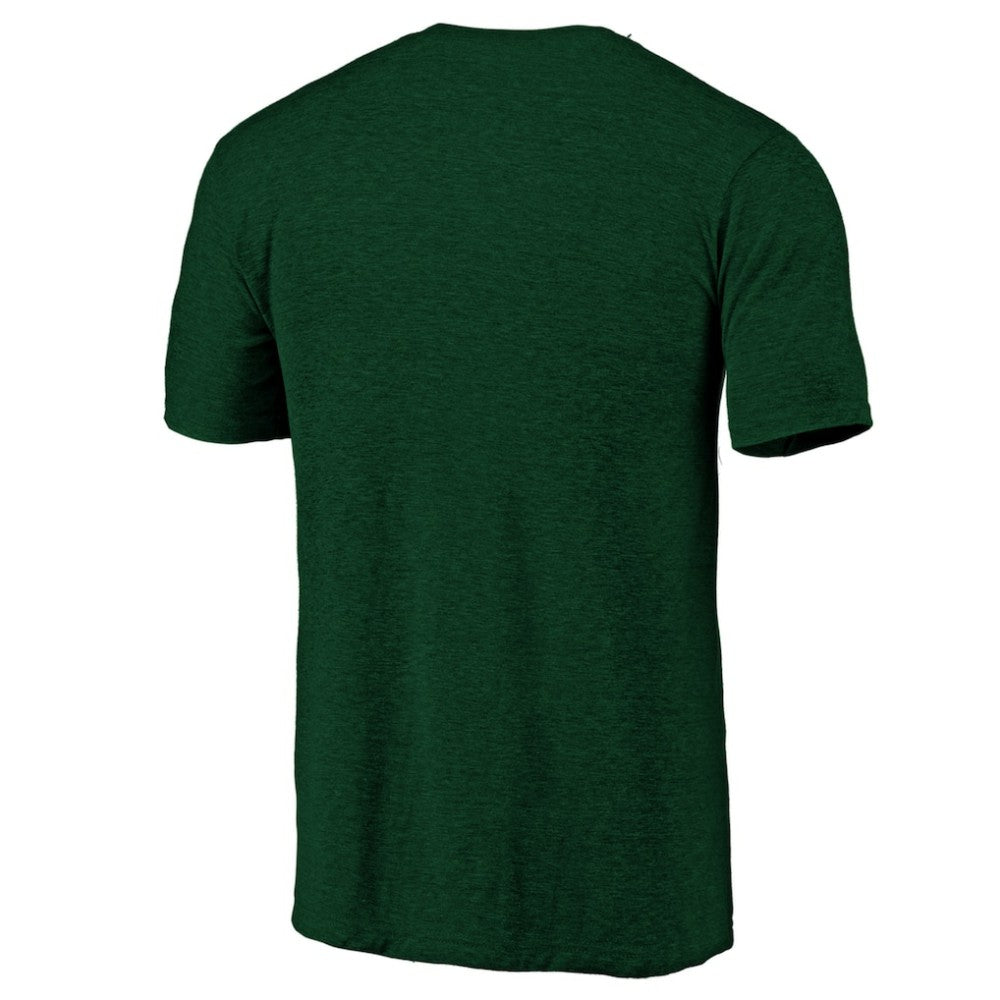 NHL Minnesota Wild Distressed Logo Tri-Blend T-Shirt - Green