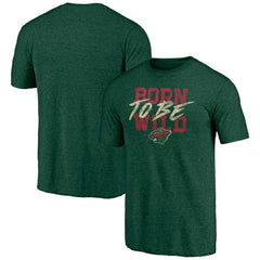 NHL Minnesota Wild Shoot to Score Tri-Blend T-Shirt - Green