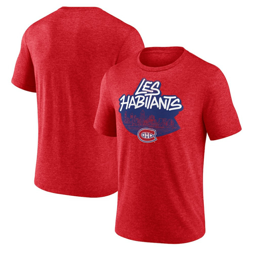 NHL Montreal Canadiens Proclamation Tri-Blend T-Shirt - Red